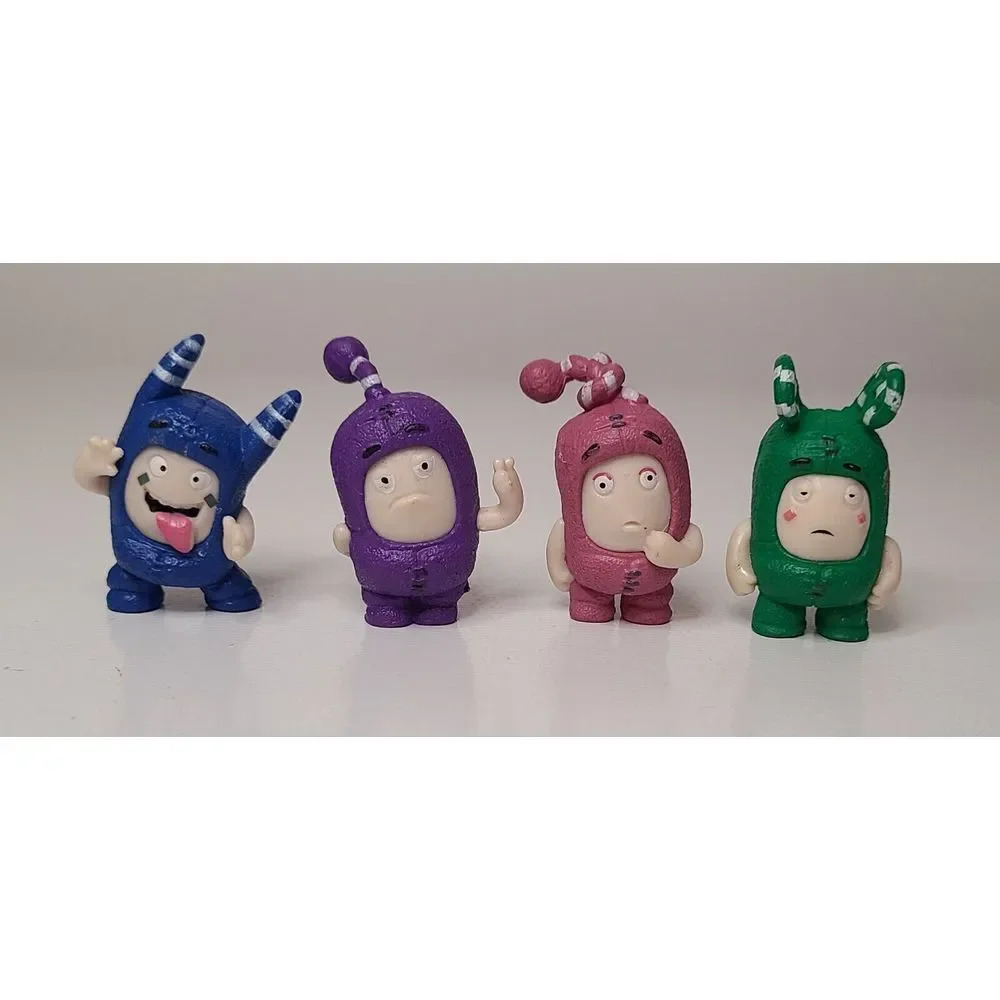 Oddbods Cartoon Game Doll Action Figure‎ Set Of 4